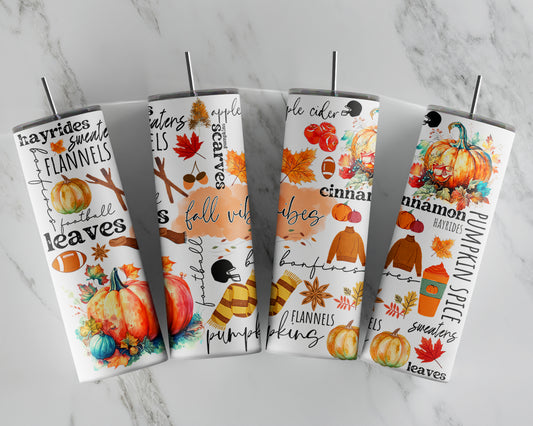 FALL VIBES SUBLIMATION TUMBLER
