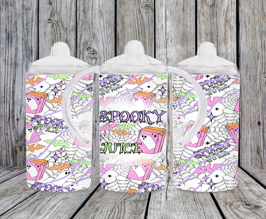SPOOKY JUICE - PINK SUBLIMATION SPIPPY CUP