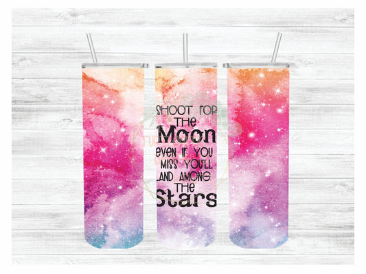 SHOOT FOR THE MOON SUBLIMATION TUMBLER