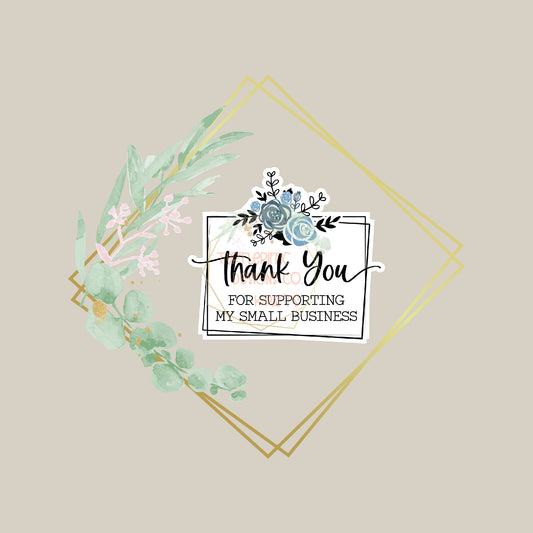 THANK YOU FOR SHOPPING SMALL VINYL STICKER