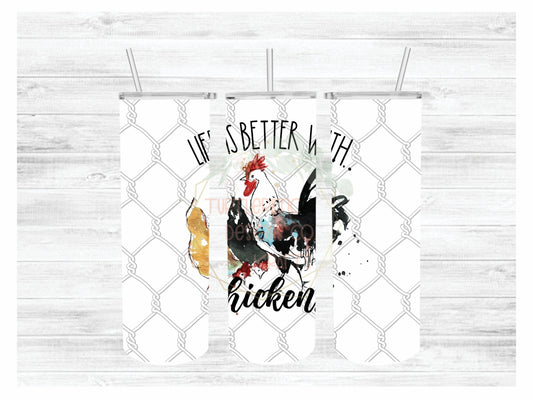 CHICKENS - SUBLIMATION TUMBLER