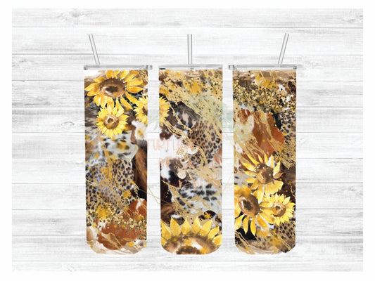 COW SUNFLOWERS - SUBLIMATION TRANSFER