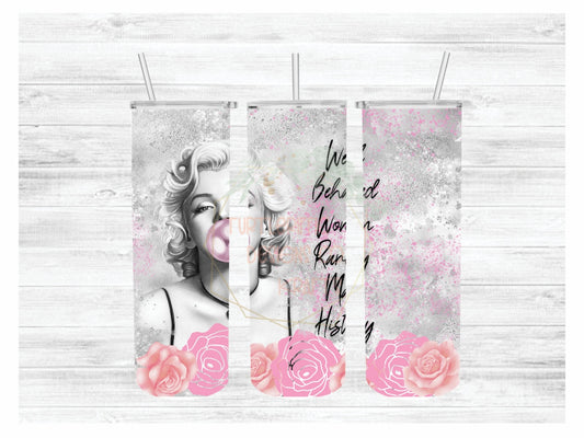 MARILYN WITH WORDS - SUBLIMATION TUMBLER