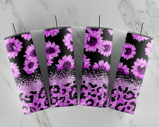 PINK SINFLOWER SUBLIMATION TUMBLER